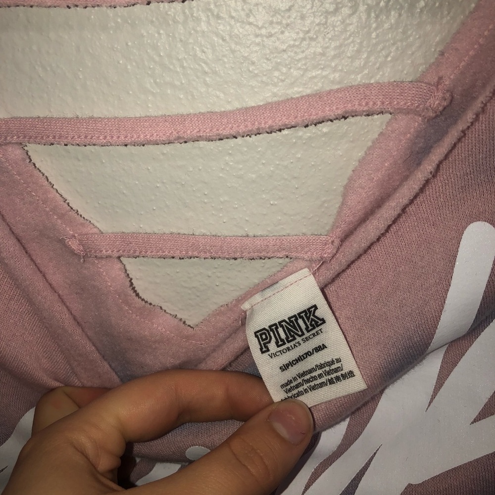 PINK Crop Sweater - Picture 2 of 3